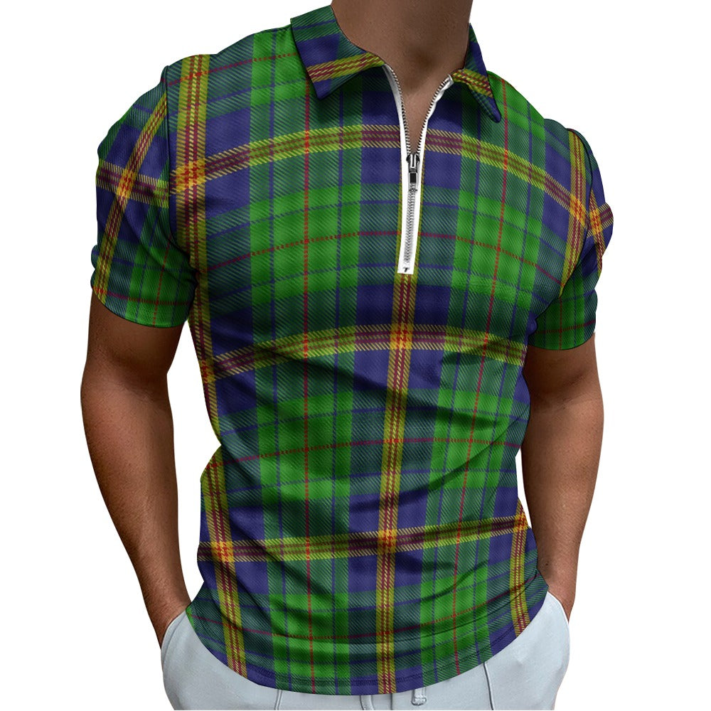 US State - New Mexico Tartan Short sleeve polo shirt