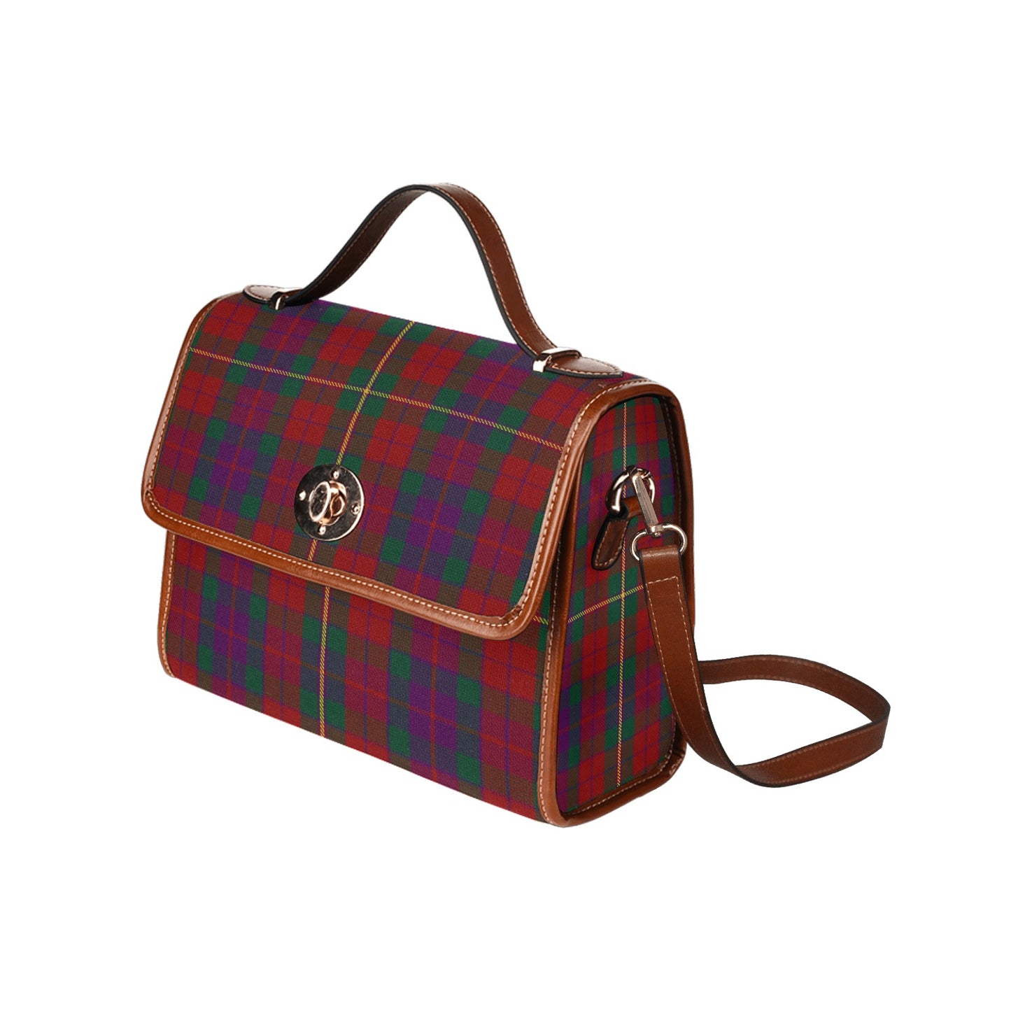 Irish County Clare Tartan Canvas Handbag