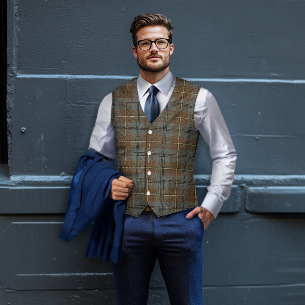 Clan Johnstone Weathered Tartan Suit vest jacket