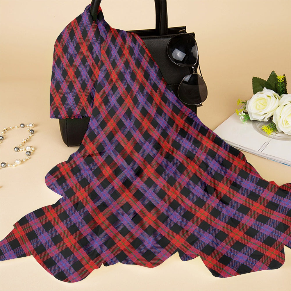 Clan Brown Tartan Bias Chiffon Scarf