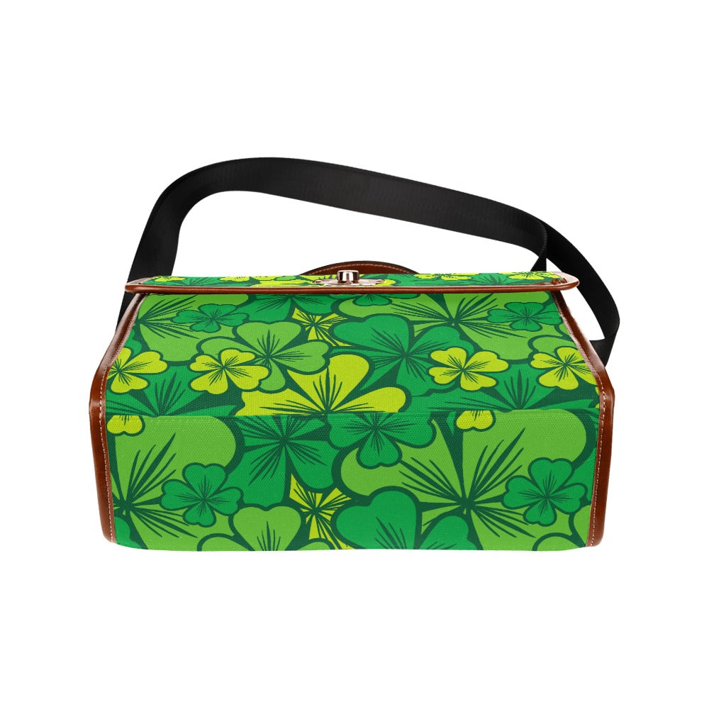 Irish Shamrock Canvas Handbag