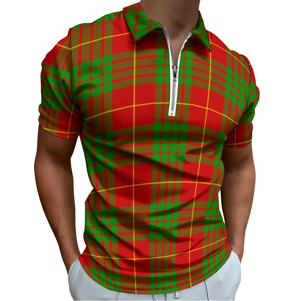 Clan Cameron Tartan Short sleeve polo shirt