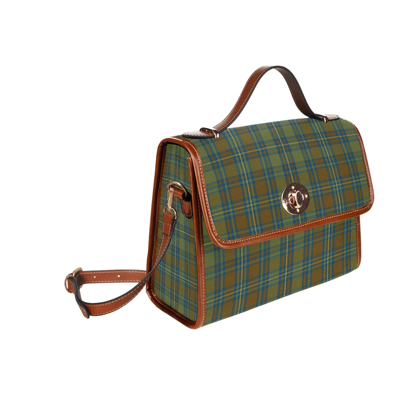 Irish County Kerry Tartan Canvas Handbag