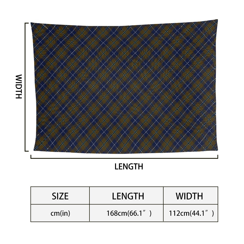 Clan Douglas Brown Tartan Bias Chiffon Scarf