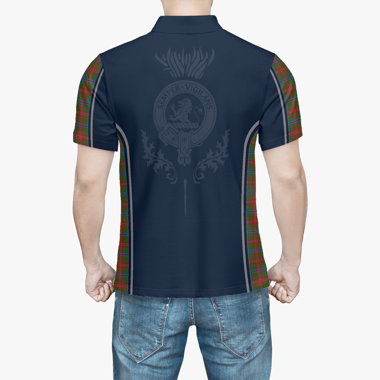 Clan Wilson Crest & Tartan Polo Shirt