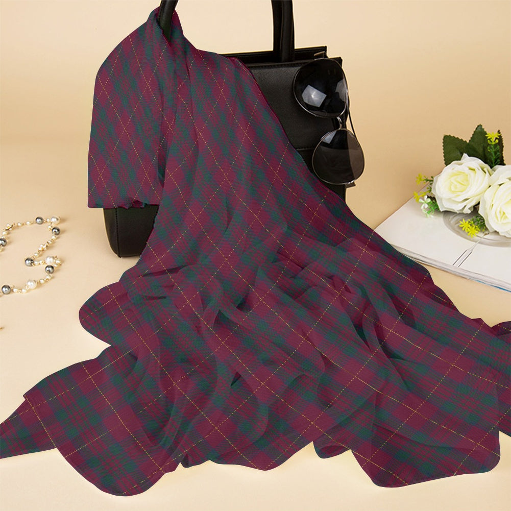 Clan Wanstall Tartan Bias Chiffon Scarf