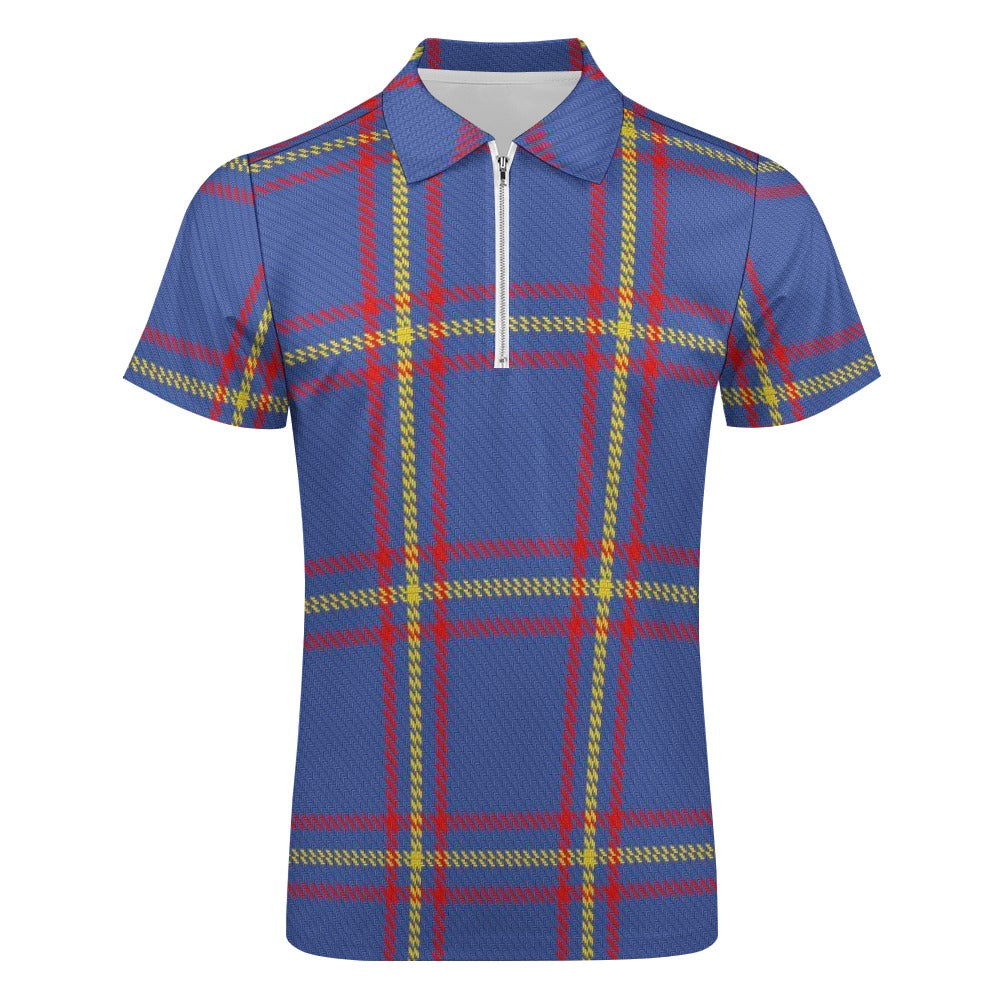 Clan MacLaine Tartan Short sleeve polo shirt