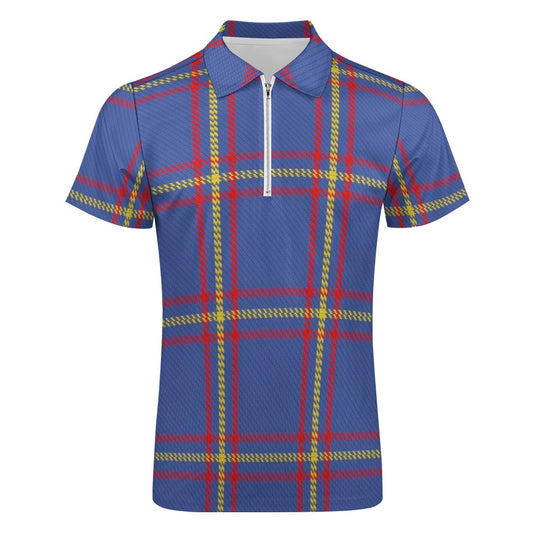 Clan MacLaine Tartan Short sleeve polo shirt