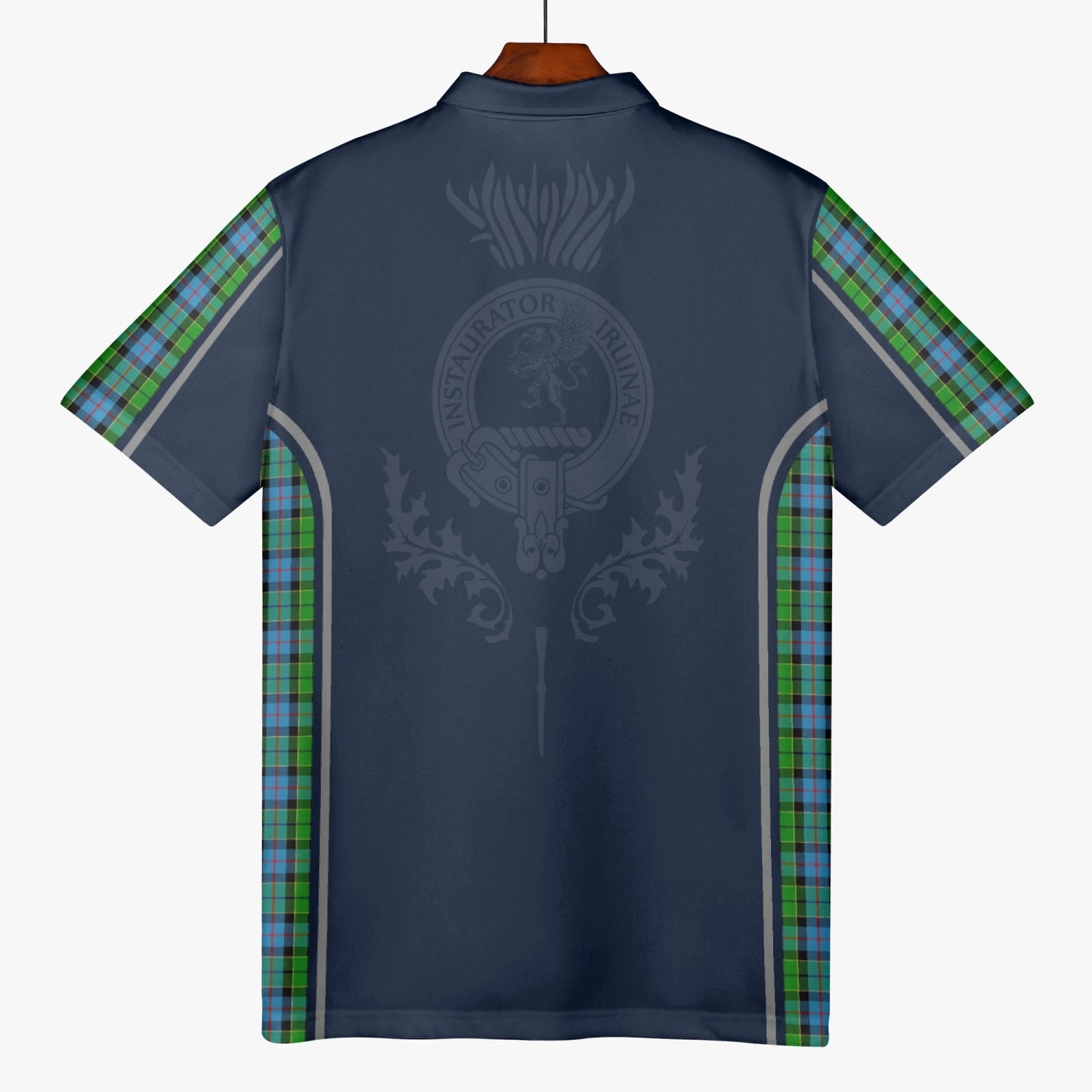 Clan Forsyth Crest & Tartan Polo Shirt