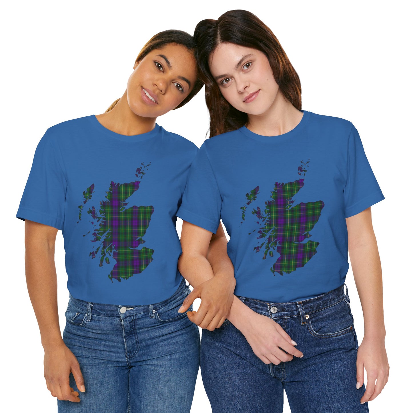 Clan Abercrombie Tartan Map | Unisex T-Shirt