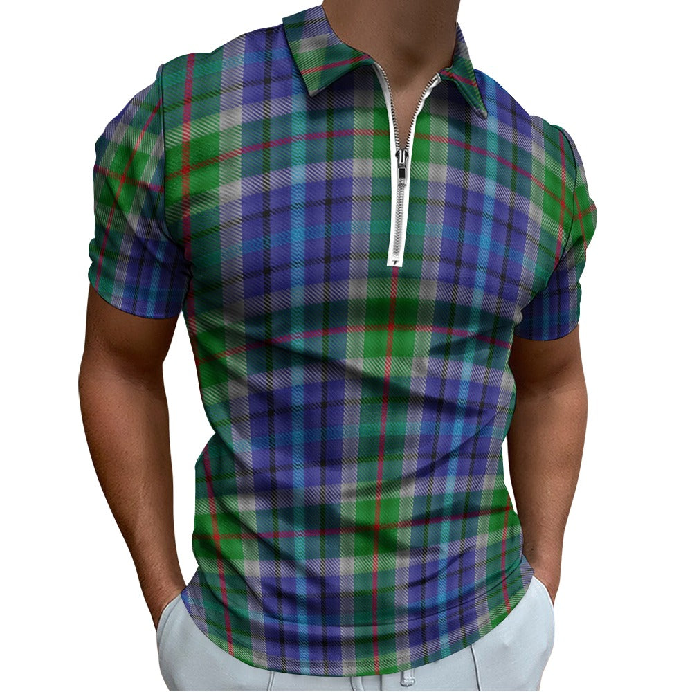 US State - New York Tartan Short sleeve polo shirt