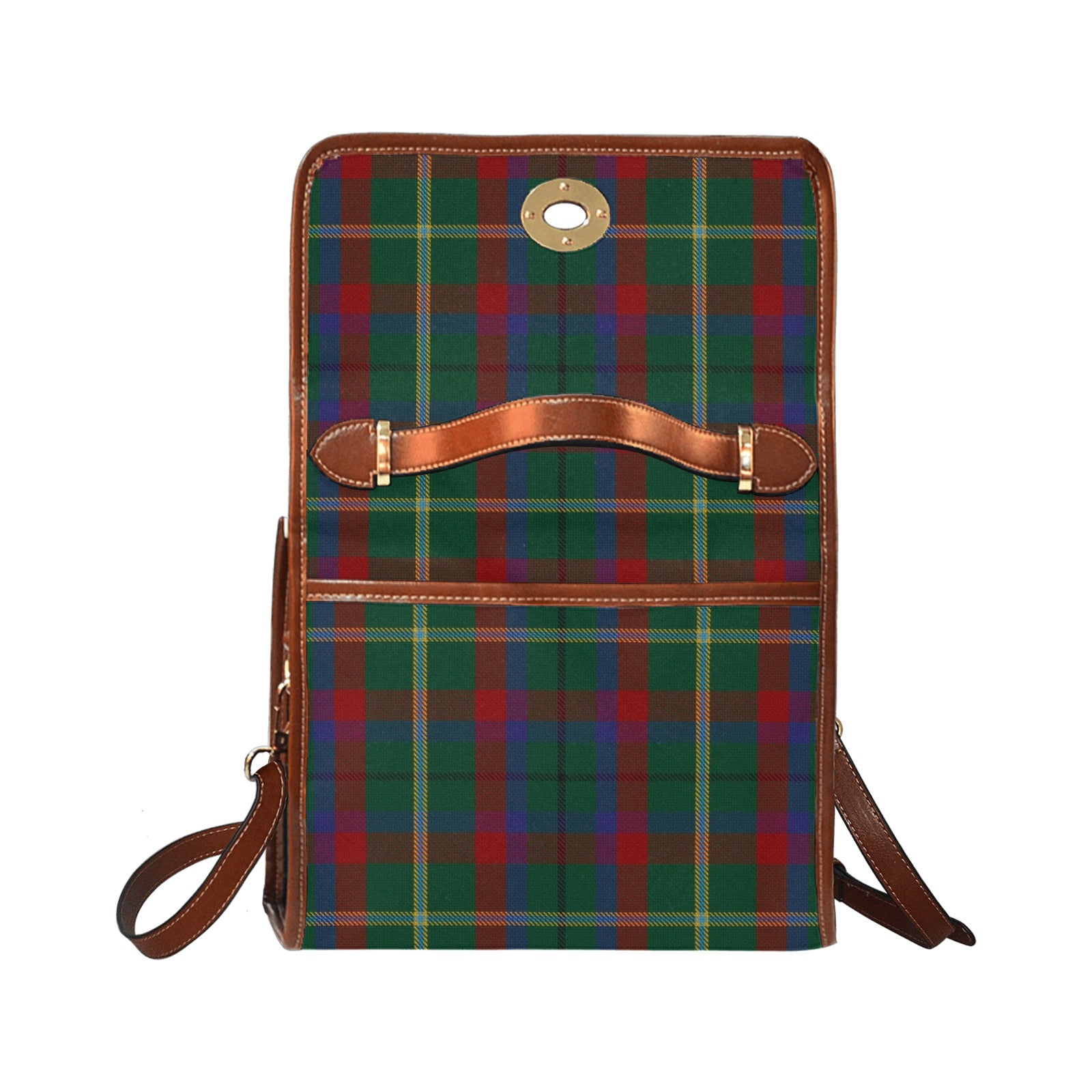 Irish County Mayo Tartan Canvas Handbag