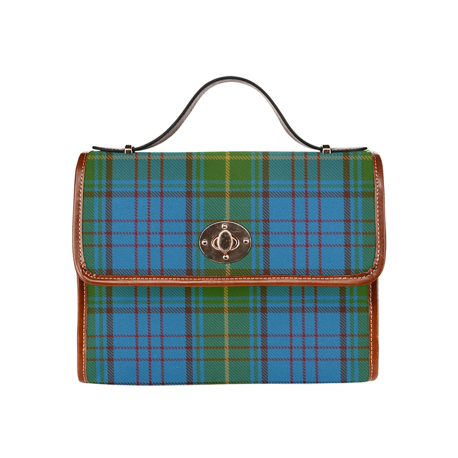 Irish County Donegal Tartan Canvas Handbag