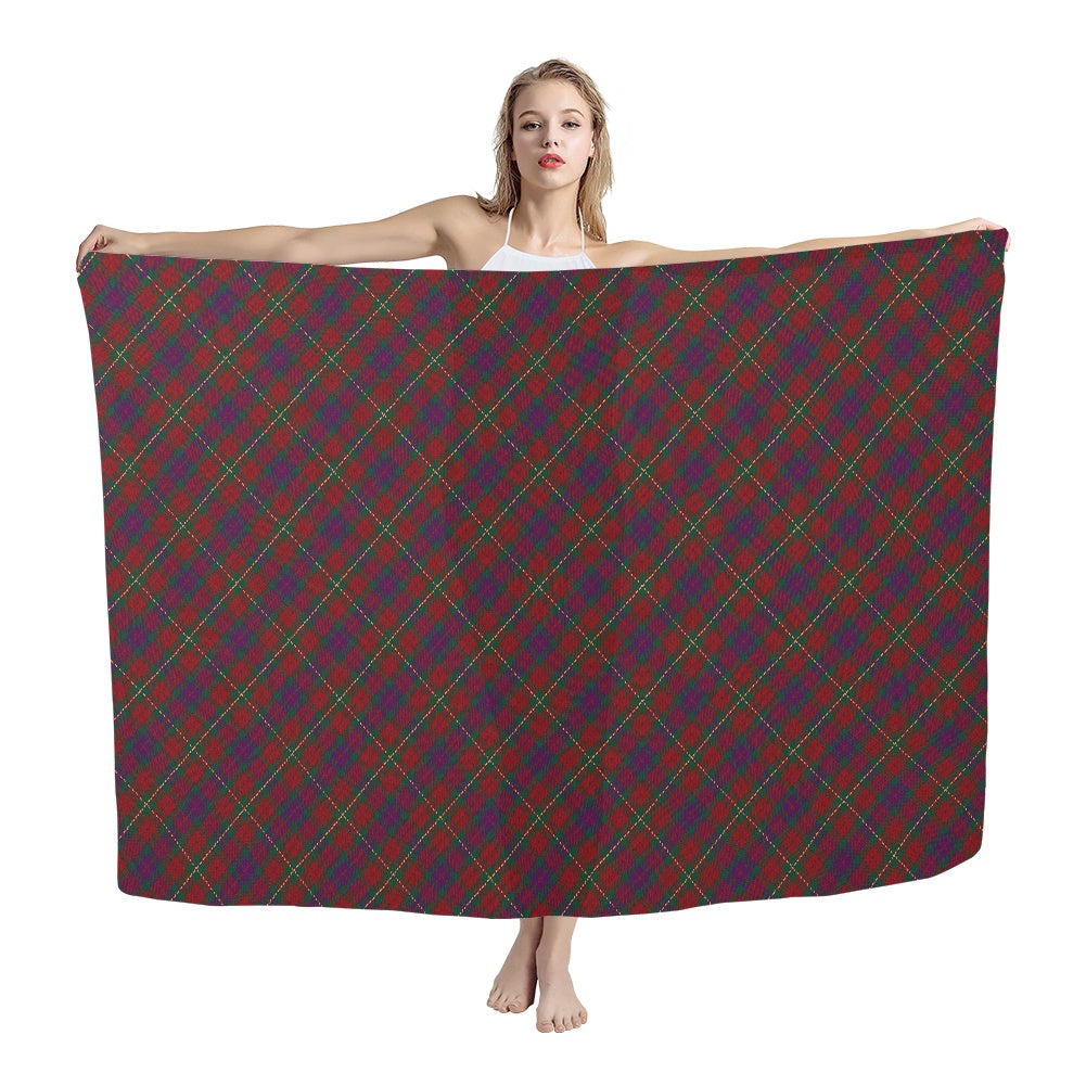 Irish County Clare Tartan Bias Chiffon Scarf
