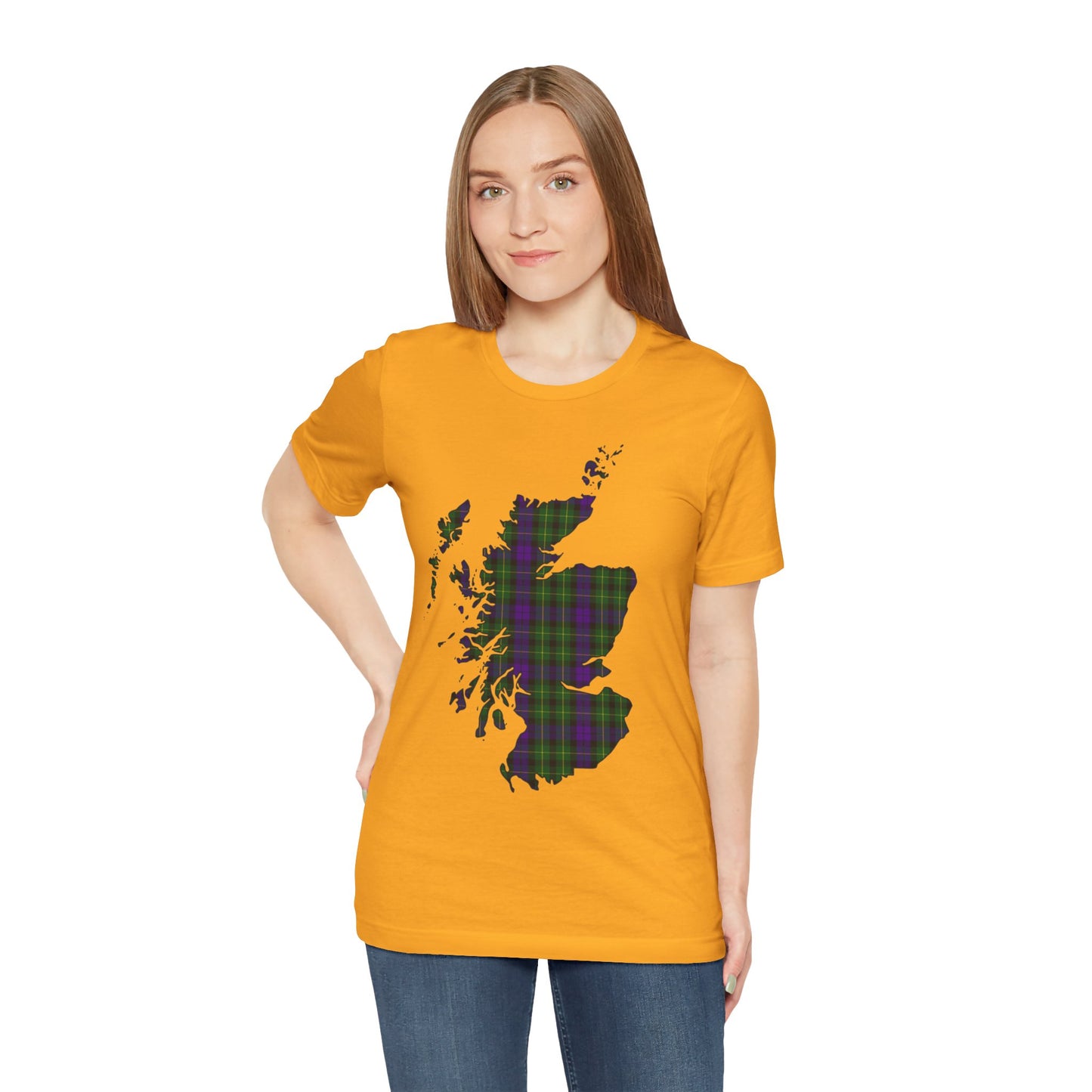 Clan Abercrombie Tartan Map | Unisex T-Shirt