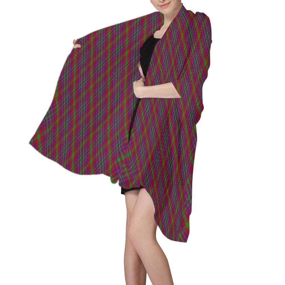Clan Fiddes Tartan Bias Chiffon Scarf