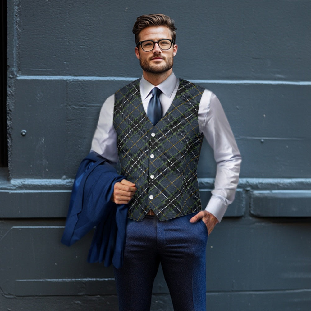 Breizh | Breton | Bretagne Kerne Tartan Bias Suit vest jacket