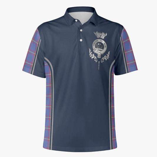 Clan MacLaine Crest & Tartan Polo Shirt