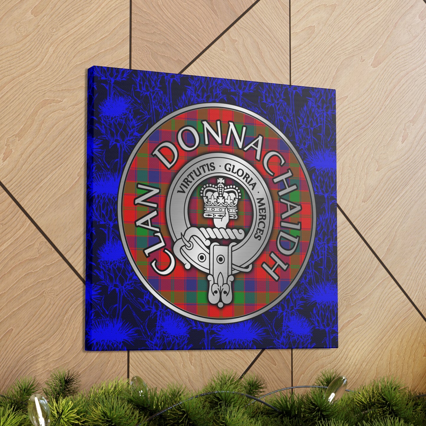 Clan Donnachaidh | Robertson Crest & Tartan Canvas Gallery Wraps