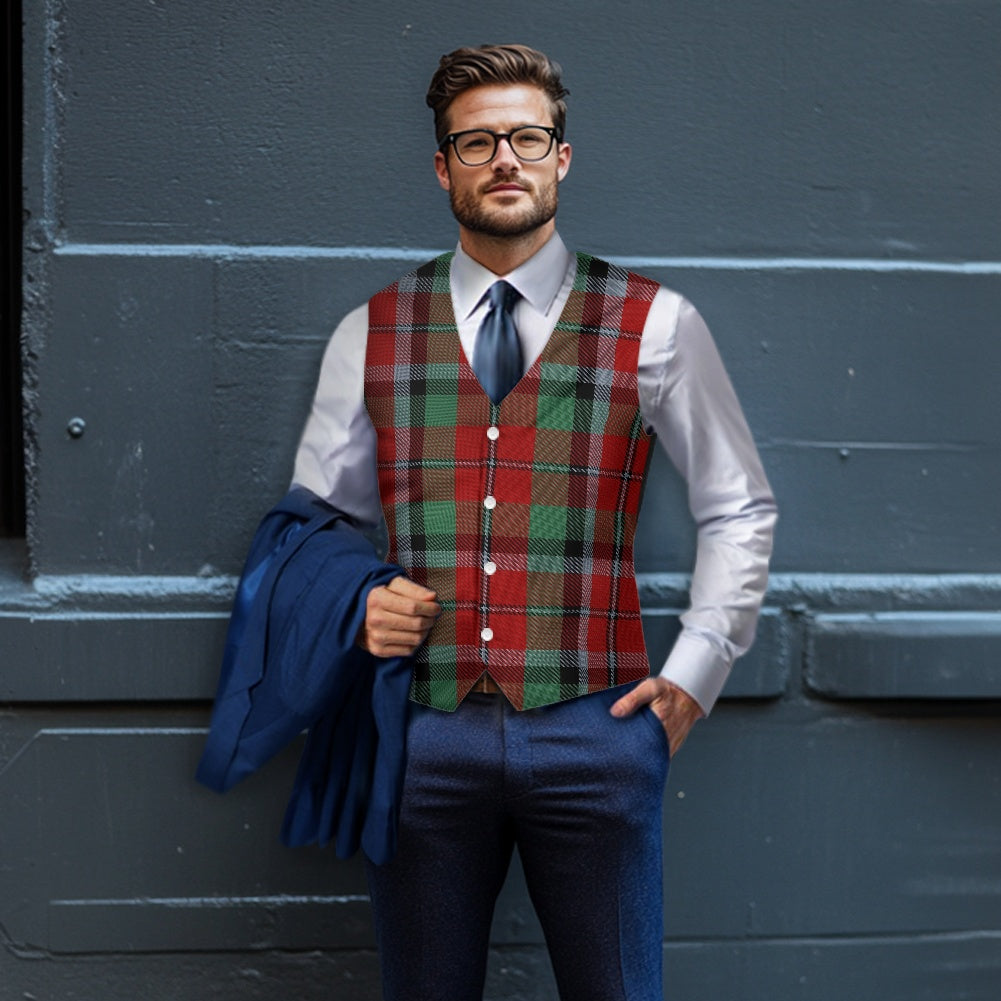 Clan Graham Red Tartan Suit vest jacket