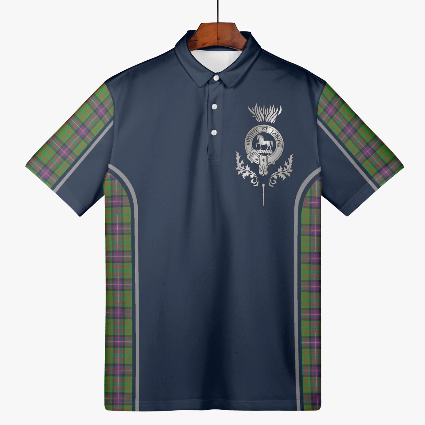 Clan Cochrane Crest & Tartan Polo Shirt