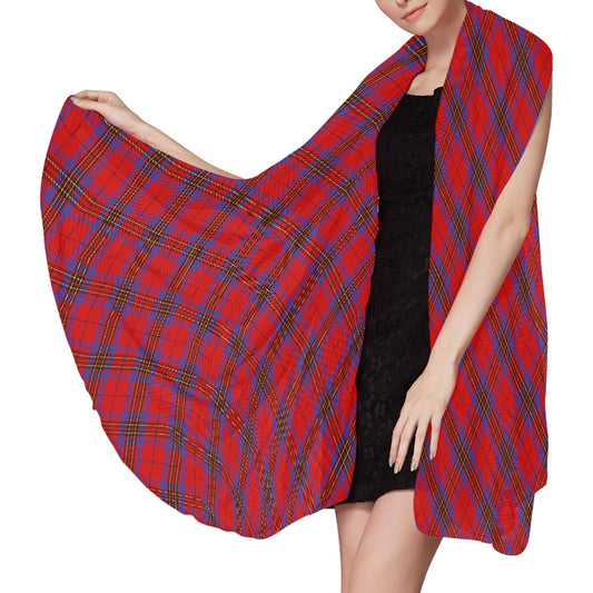 Clan Leslie Tartan Bias Chiffon Scarf