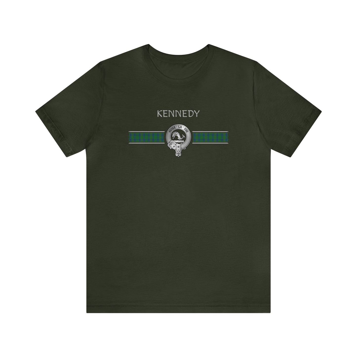 Clan Kennedy Crest & Tartan | Unisex T-Shirt