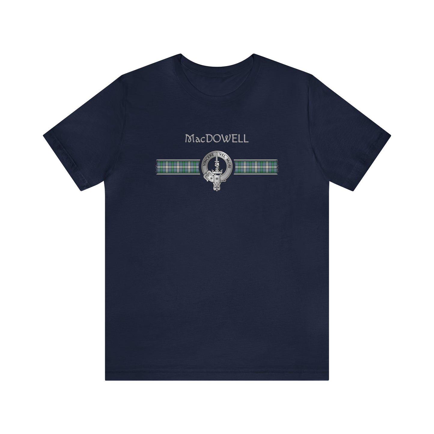 Clan MacDowell Crest & Tartan | Unisex T-Shirt