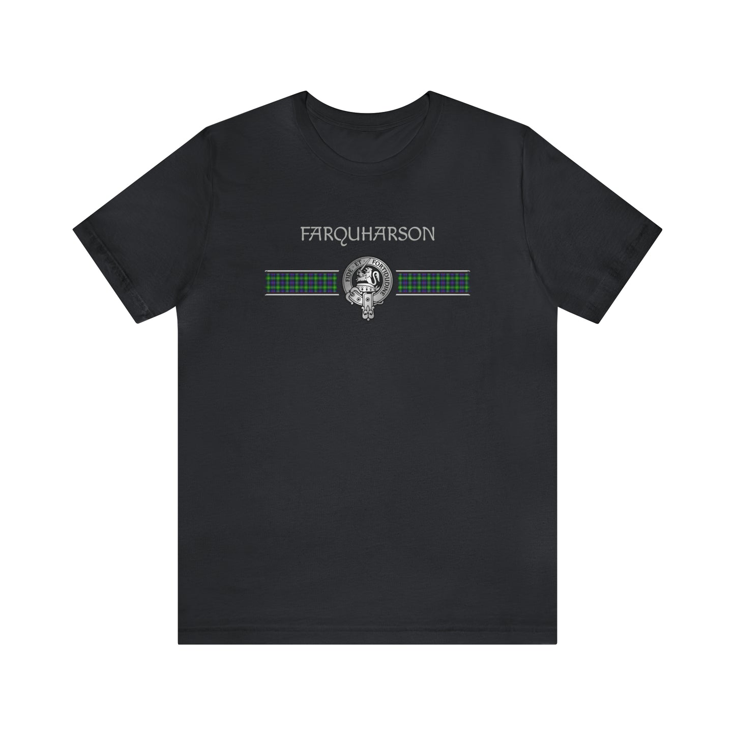 Clan Farquharson Crest & Tartan | Unisex T-Shirt