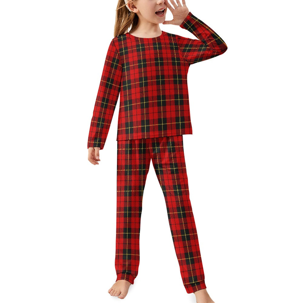 Clan Wallace Tartan Girl's Pajama suit