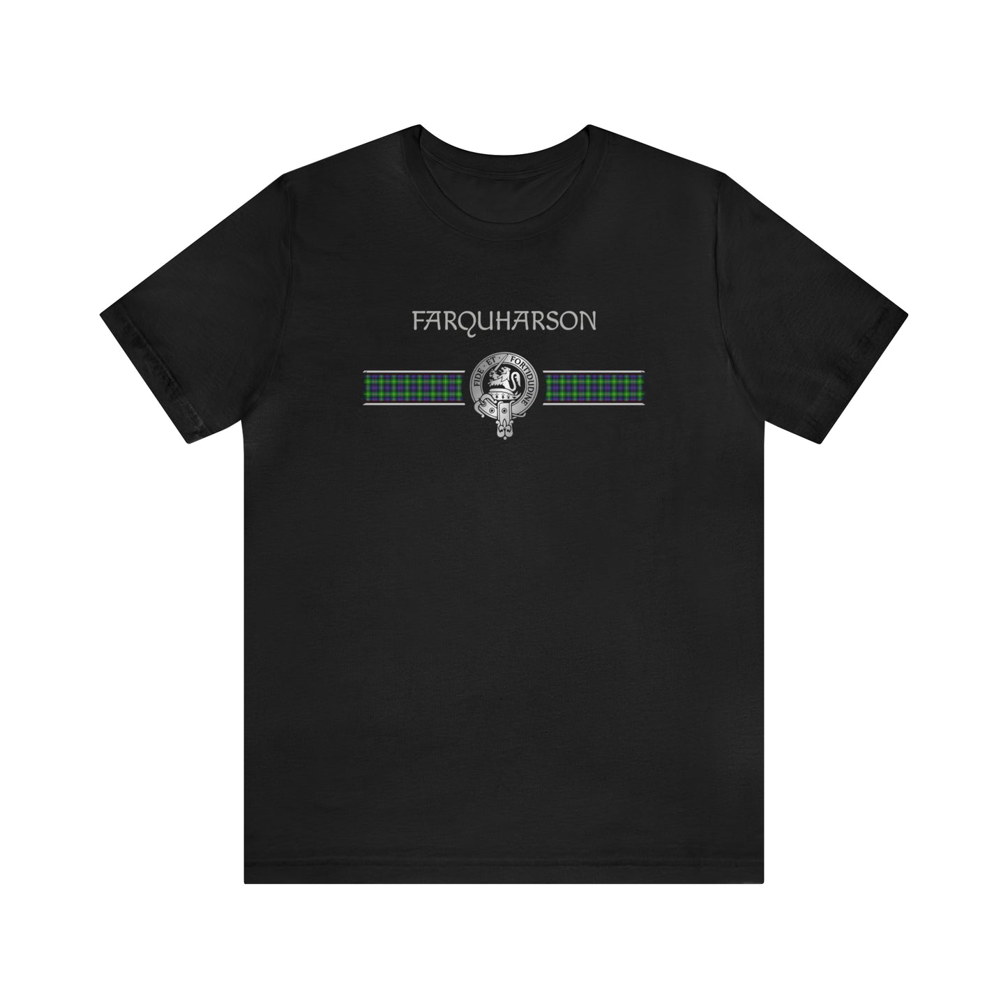 Clan Farquharson Crest & Tartan | Unisex T-Shirt