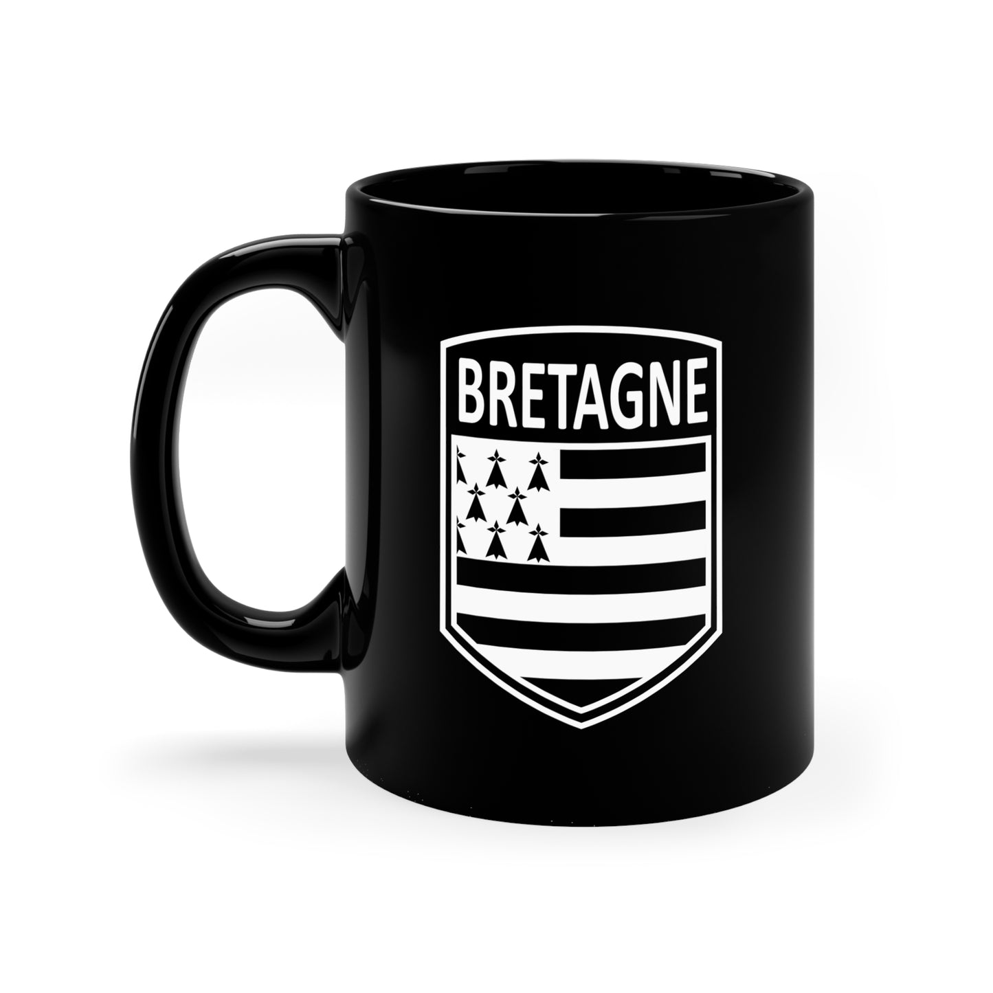 Celtic Nations - Bretagne 11oz Black Mug