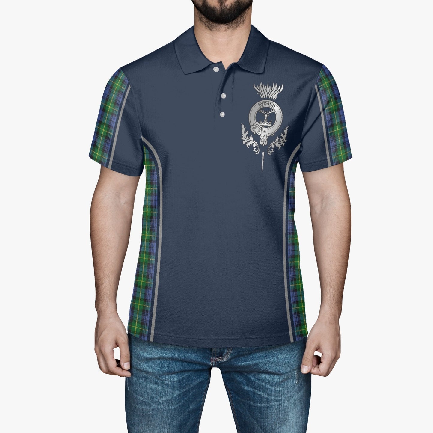 Clan Gordon Crest & Tartan Polo Shirt