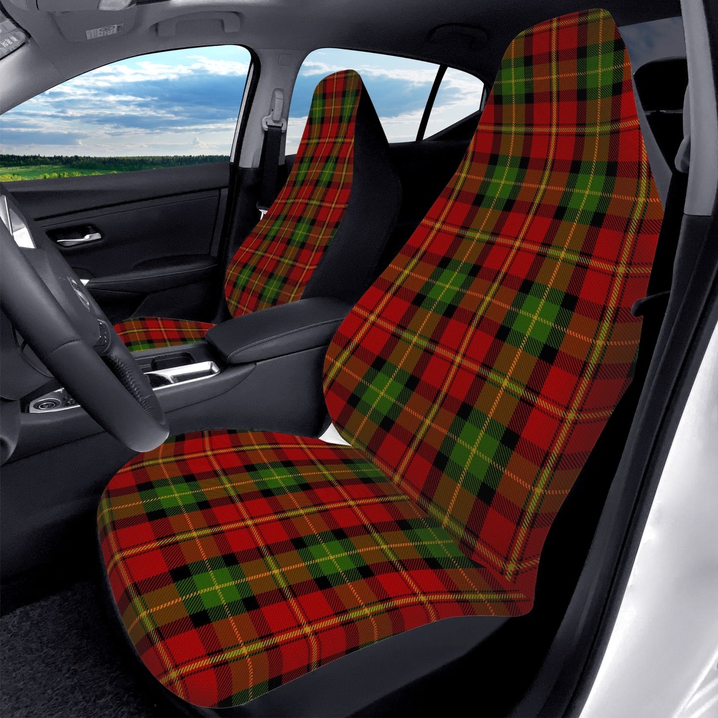 Clan Blackstock Tartan Car Seat Covers - 2Pcs