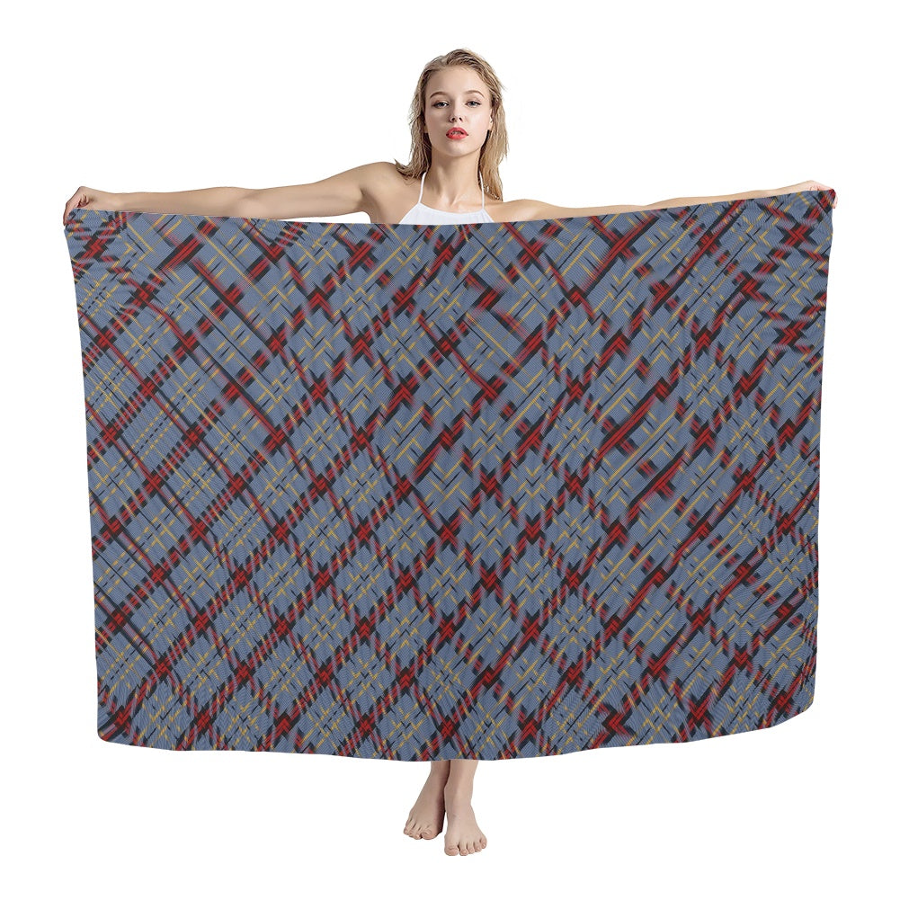 Clan Perkins Tartan Bias Chiffon Scarf