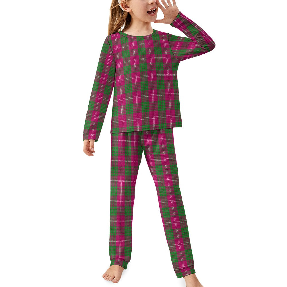 Clan Crawford Tartan Girl's Pajama suit