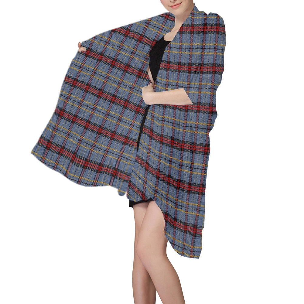 Clan Perkins Tartan Chiffon Scarf