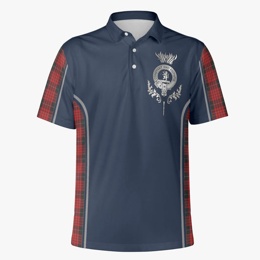 Clan MacQueen Crest & Tartan Polo Shirt