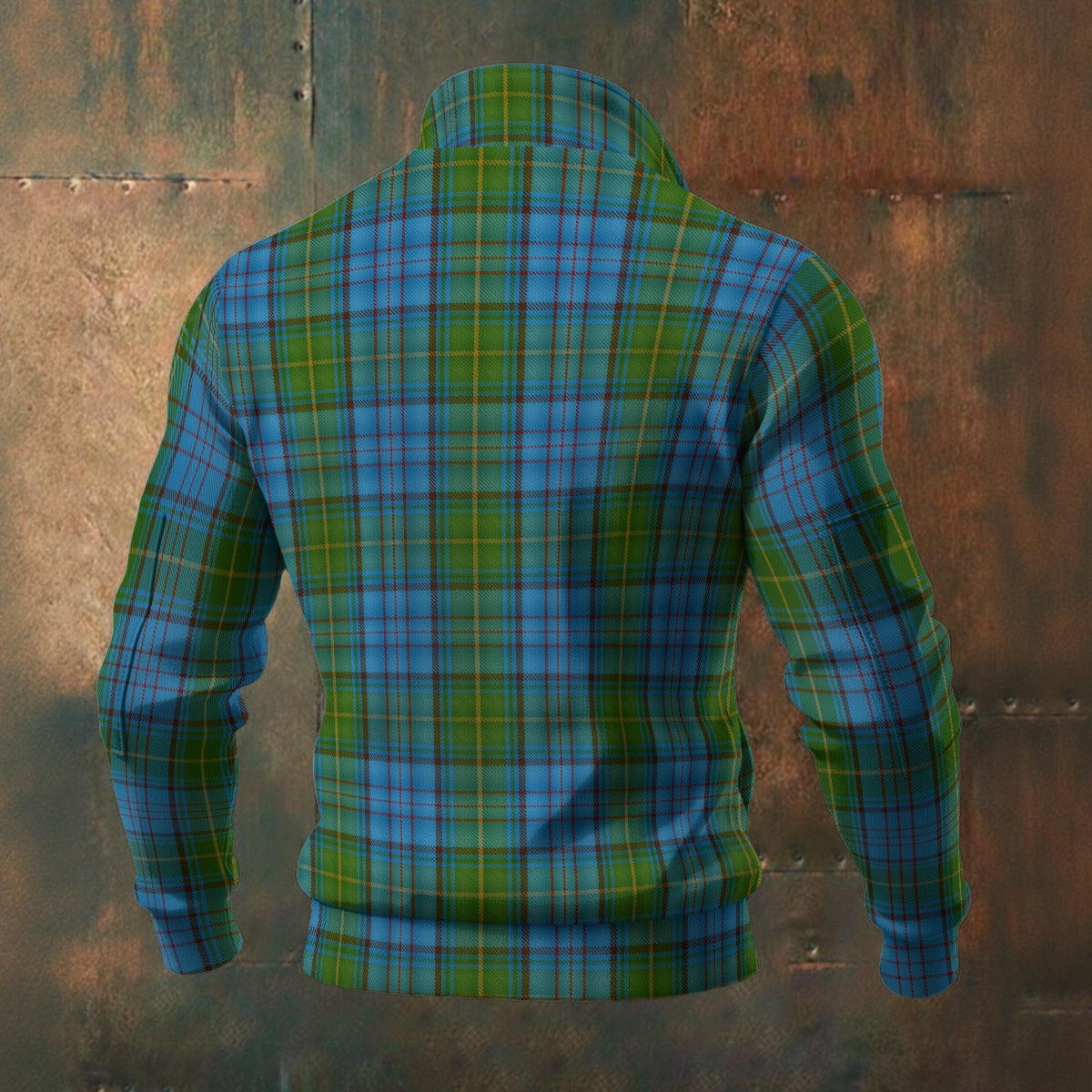 Irish - County Donegal Tartan | Men's Thick Knit Fleece Jacket