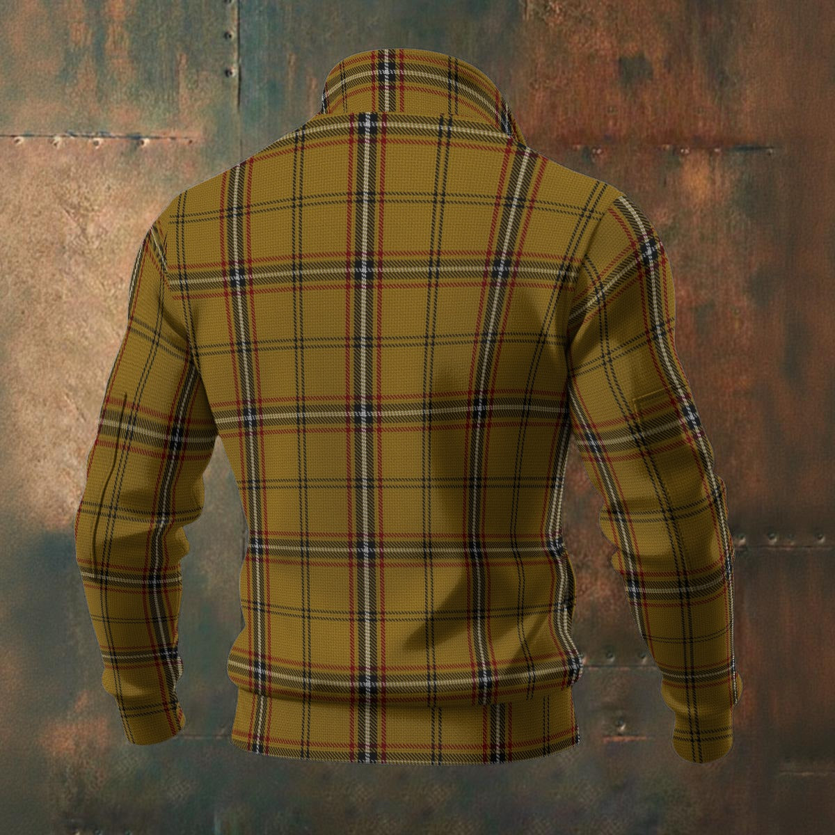 Breton - Bro Dreger Tartan | Men's Thick Knit Fleece Jacket