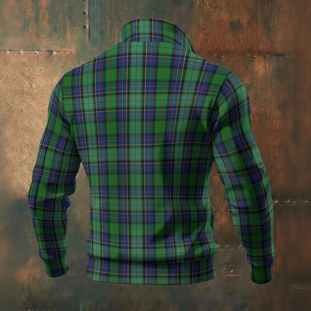 Irish - Leinster Tartan | Men's Thick Knit Fleece Jacket