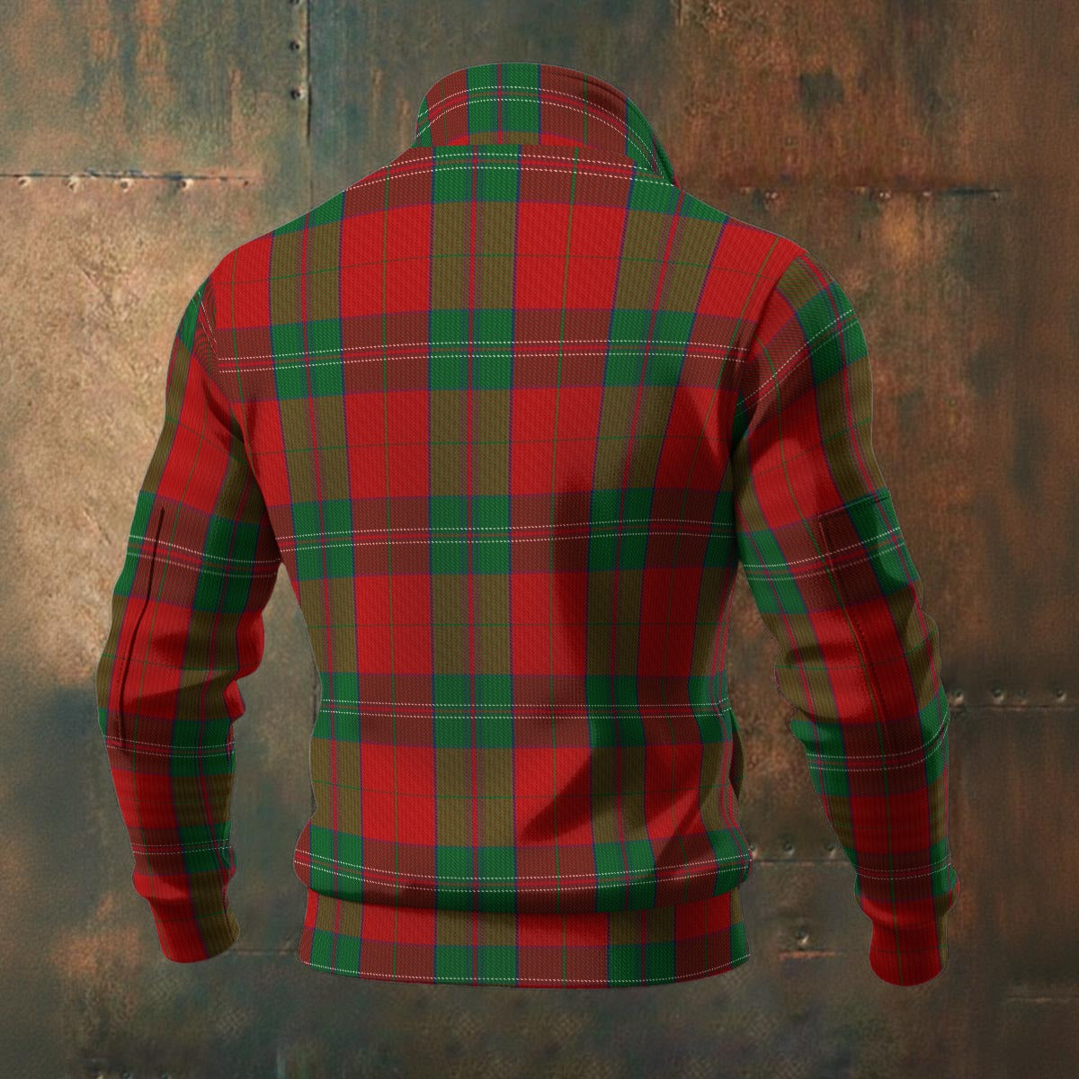 Welsh - Thomas Tartan | Men's Thick Knit Fleece Jacket