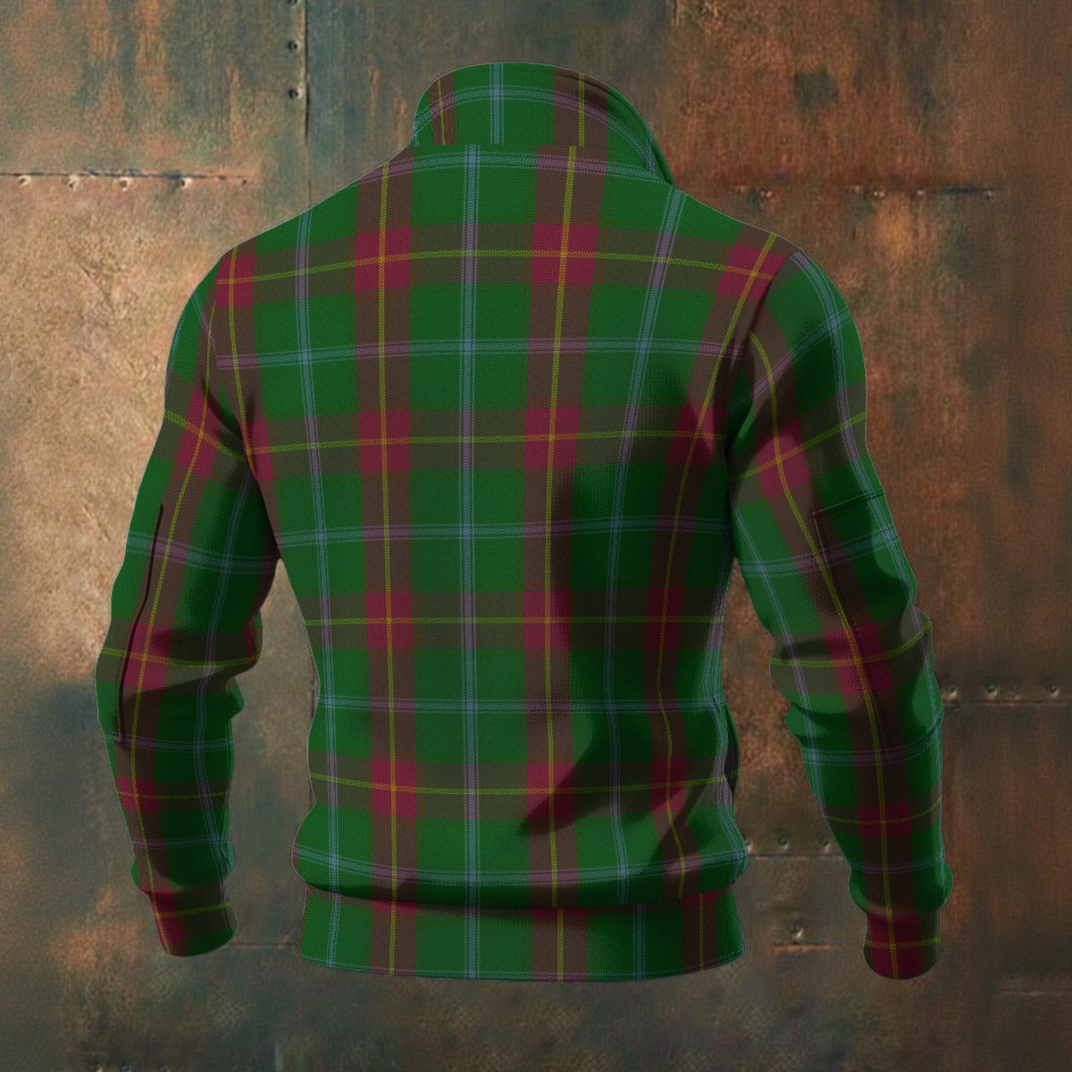 Canada - Manitoba Tartan | Men's Thick Knit Fleece Jacket