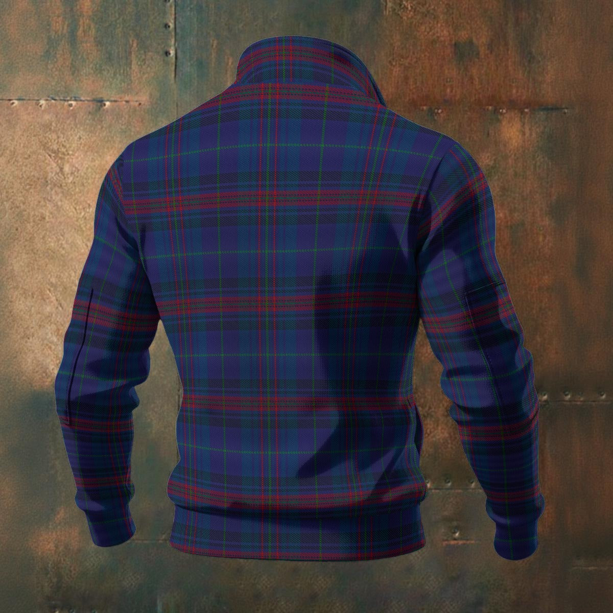 Welsh - Hughes Tartan | Men's Thick Knit Fleece Jacket
