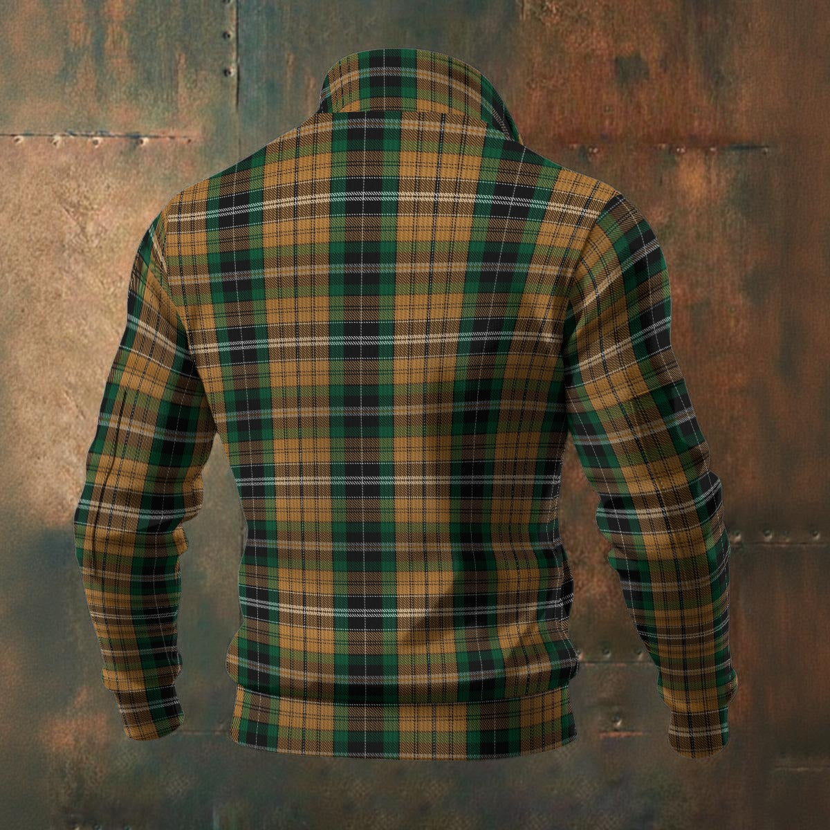 Welsh - Vaughan Tartan | Men's Thick Knit Fleece Jacket