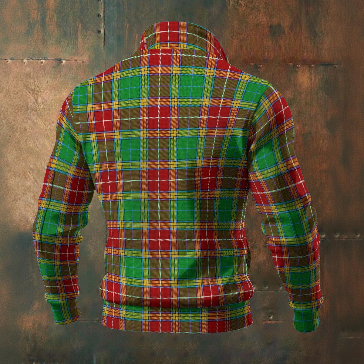 Clan Baxter Tartan Men's Thick Knit Fleece Jacket