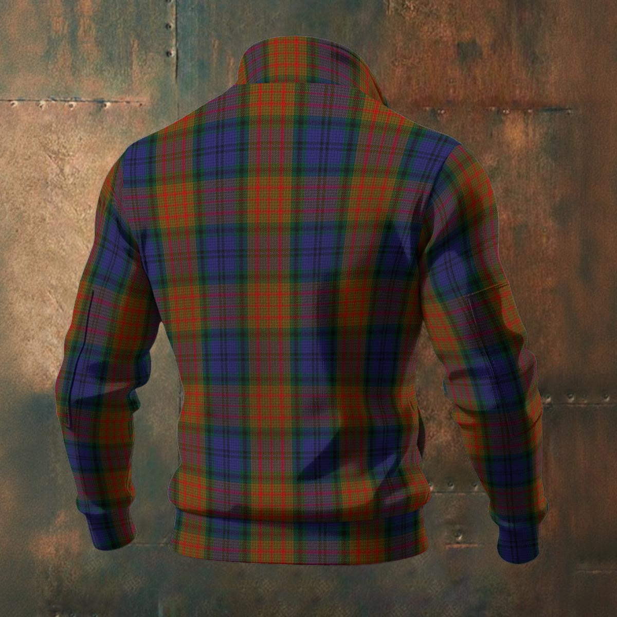 Irish - County Longford Tartan | Men's Thick Knit Fleece Jacket