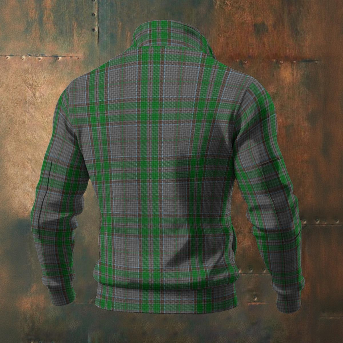Irish - County Wicklow Tartan | Men's Thick Knit Fleece Jacket