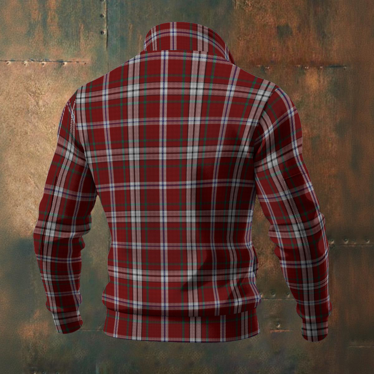 Breton - Bro Zol Tartan | Men's Thick Knit Fleece Jacket