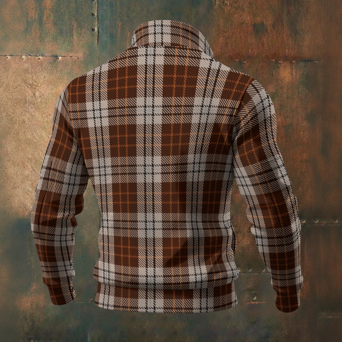 Clan Elgin Tartan | Men's Thick Knit Fleece Jacket